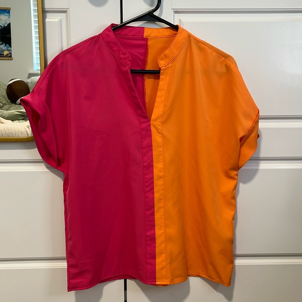 SHEIN v neck blouse